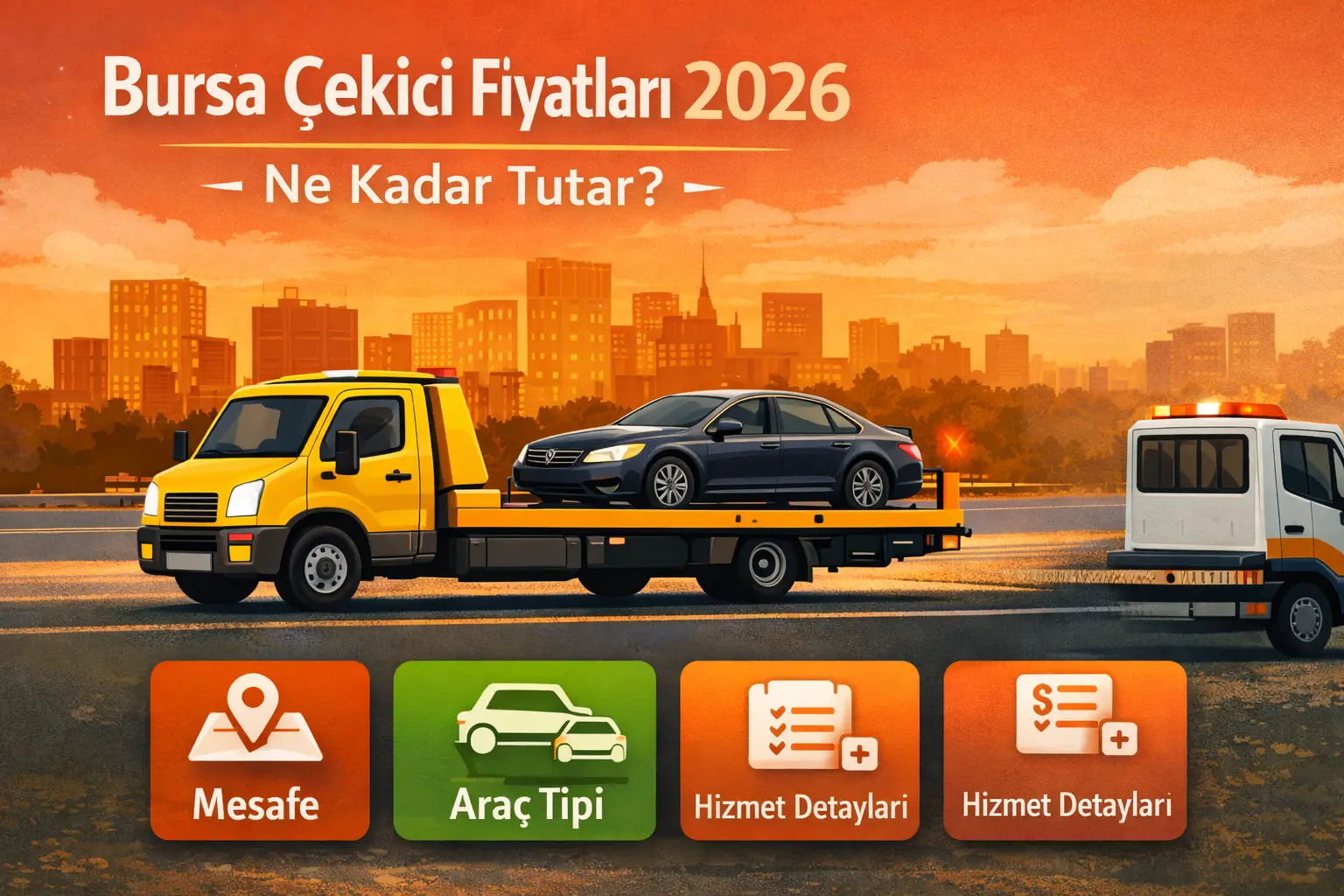Bursa Çekici Fiyatları 2026: Ne Kadar Tutar ve Neye Göre Değişir?